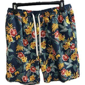 Fair Harbor Anchor Lined 8" Swim Shorts Mens Size Xxl Floral Polyester Stretch